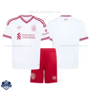 Liverpool Away Kids Cheap Football Kit 2026/27 - Red Shorts
