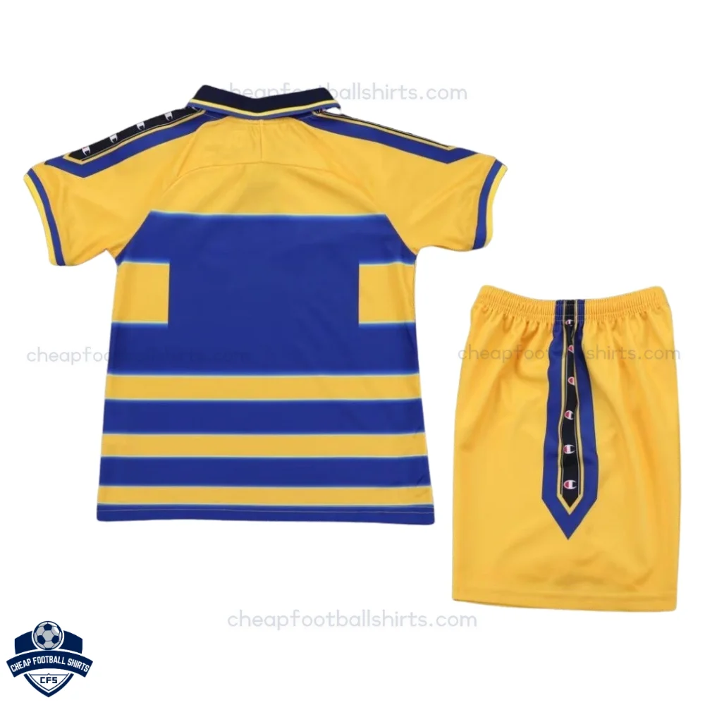 Retro Parma Home Kids Cheap Football Kit 1999/00 - back view