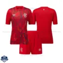 Rangers Red Goalkeeper Kids Cheap Football Kit 2026/27