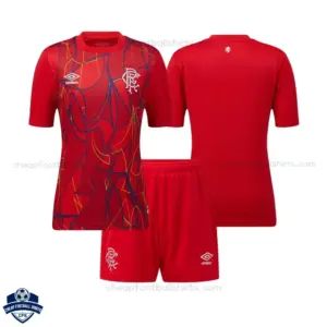 Rangers Red Goalkeeper Kids Cheap Football Kit 2026/27