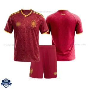 Spain World Cup 2026 Special Edition Kids Cheap Football Kit