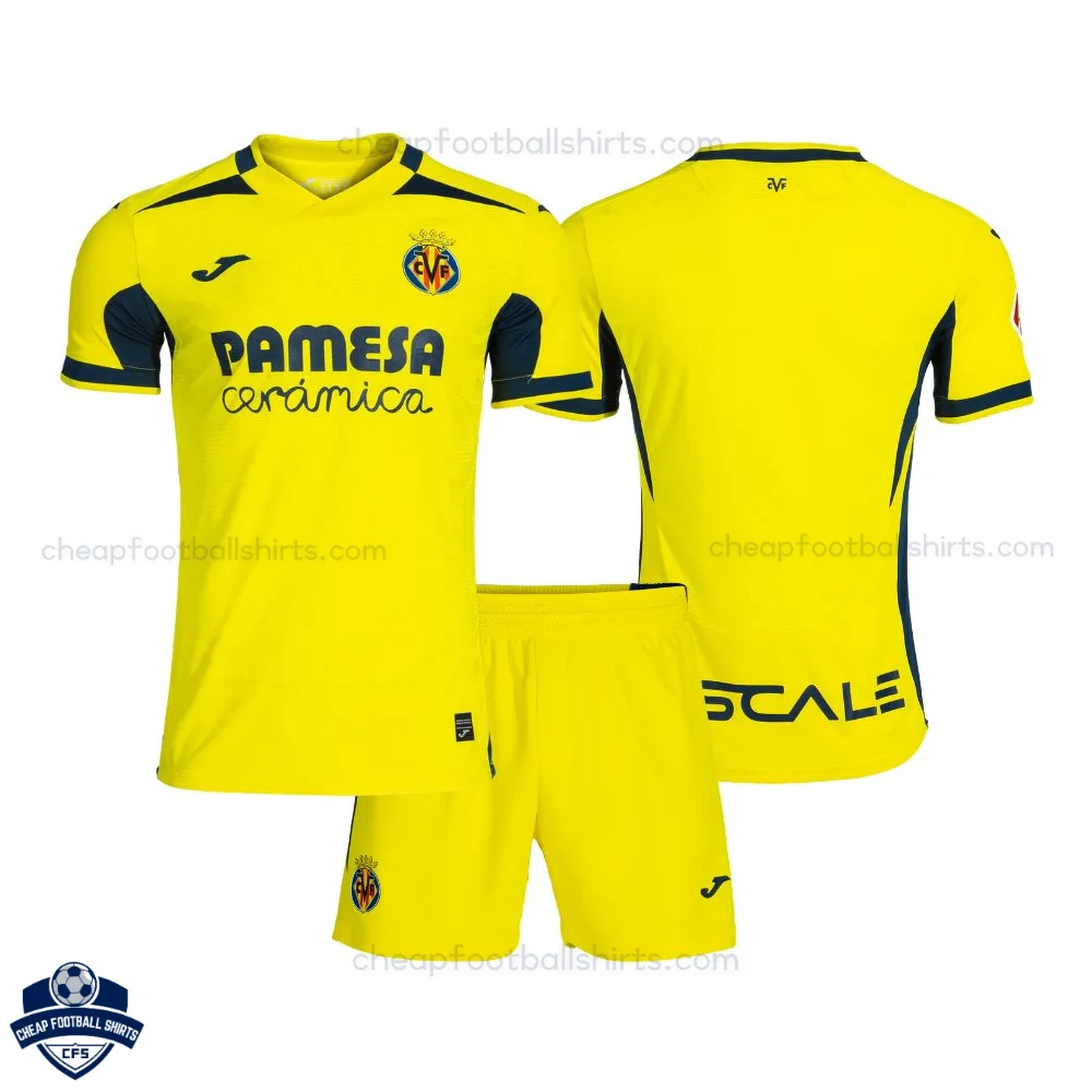 Villarreal Home Kids Cheap Football Kit 2026/27
