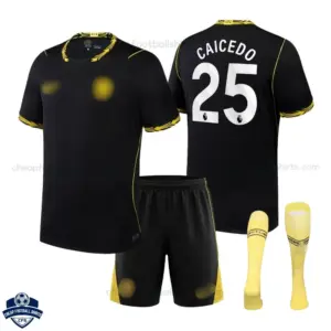 Chelsea Away Kids Cheap Football Kit 2026/27 - CAICEDO 25 - Overview