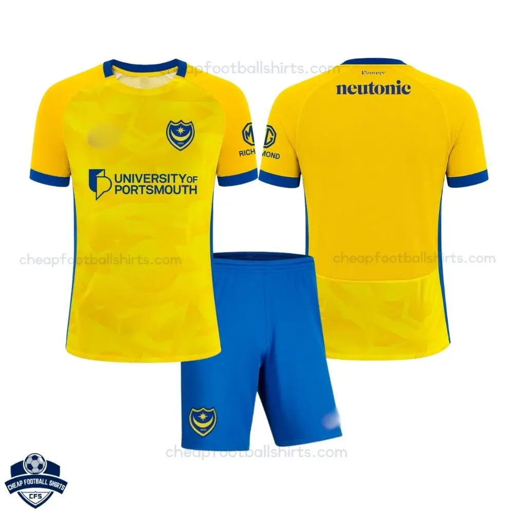 Portsmouth Away Kids Cheap Football Kit 2026/27