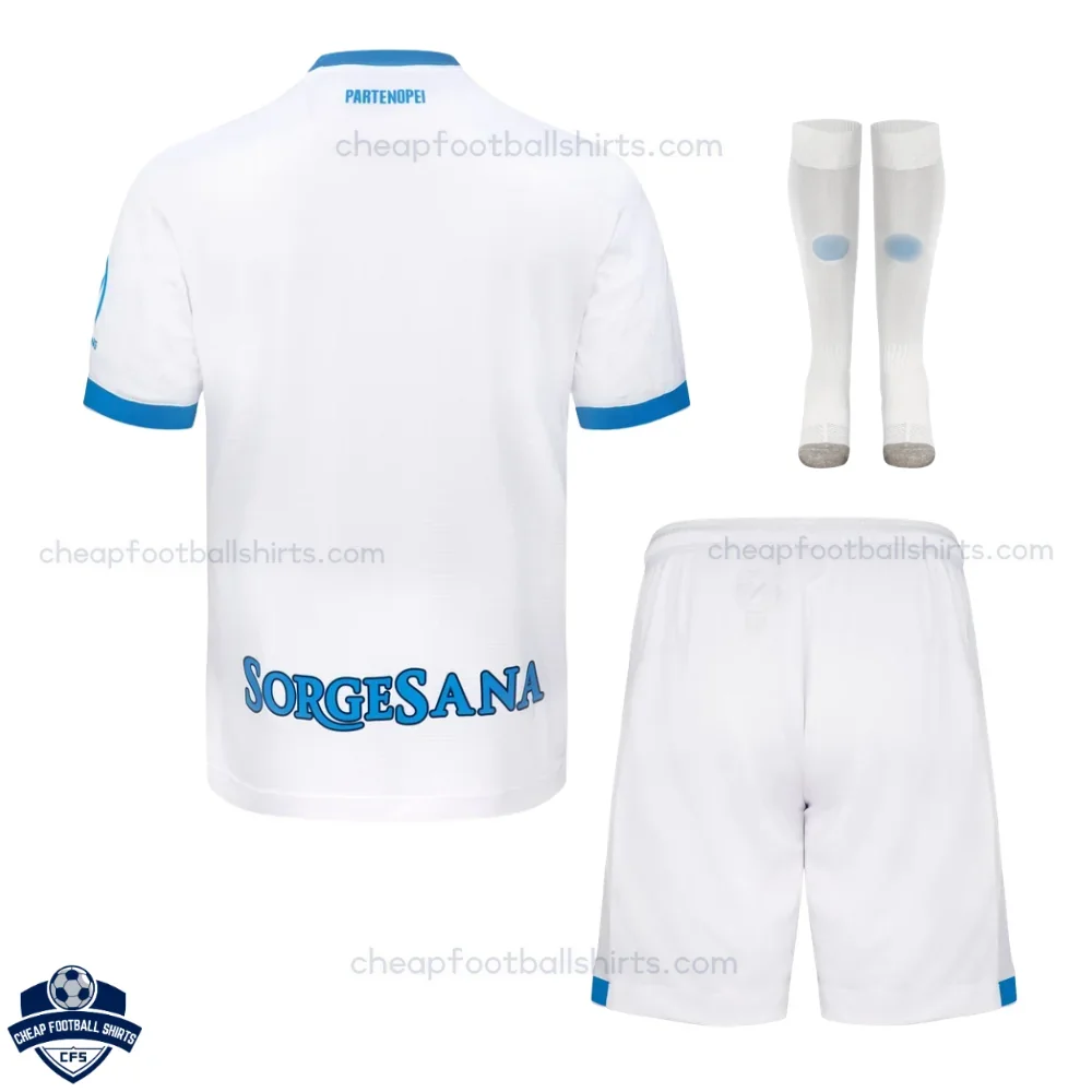 SSC Napoli Away Kids Cheap Football Kit 2026/27 - Back View