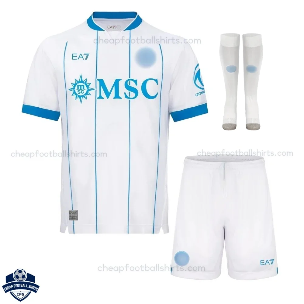 SSC Napoli Away Kids Cheap Football Kit 2026/27 - Front View