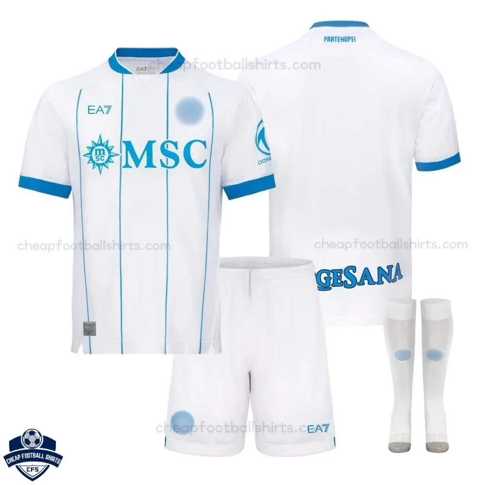 SSC Napoli Away Kids Cheap Football Kit 2026/27 - Overview