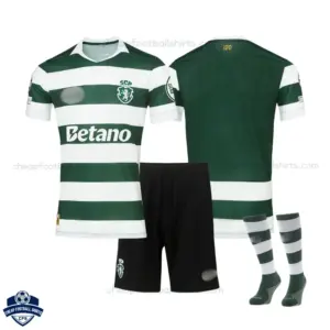Sporting CP Home Kids Cheap Football Kit 2026/27