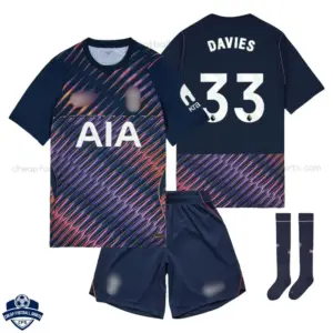 Tottenham Hotspur Away Kids Cheap Football Kit 2026/27 - DAVIES 33 - Overview