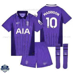 Tottenham Hotspur Third Kids Cheap Football Kit 2026/27 - MADDISON 10 - Overview