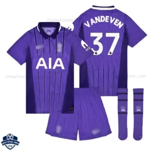 Tottenham Hotspur Third Kids Cheap Football Kit 2026/27 - VANDEVEN 37 - Overview