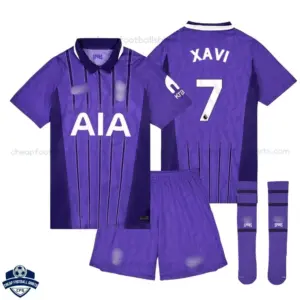 Tottenham Hotspur Third Kids Cheap Football Kit 2026/27 - XAVI 7 - Overview