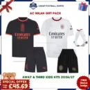 AC Milan 2026/27 Gift Pack - Away and Third Kids Cheap Football Kits - Overview