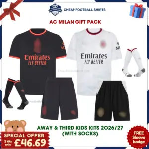 AC Milan 2026/27 Gift Pack - Away and Third Kids Cheap Football Kits - Overview