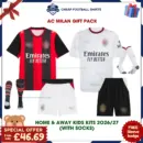 AC Milan 2026/27 Gift Pack - Home and Away Kids Cheap Football Kits (With Socks) - Overview