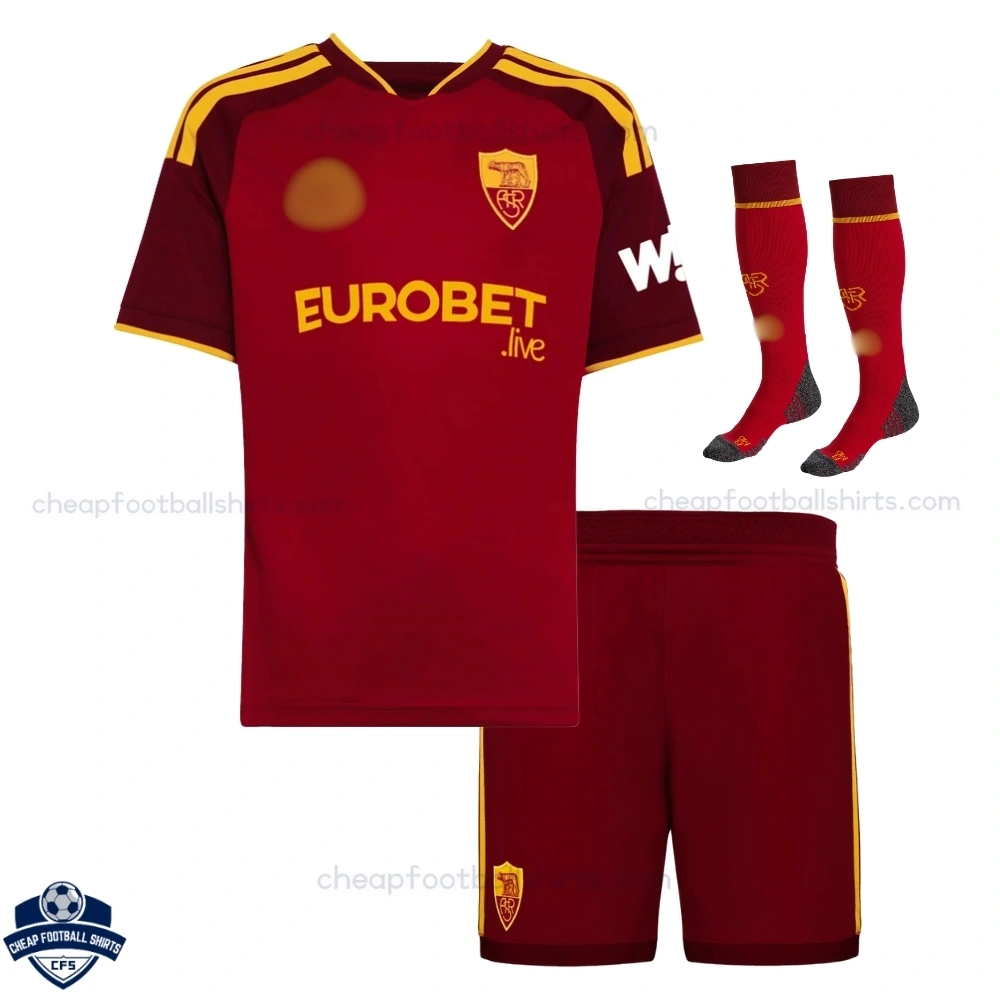 AS Roma Home Adult Cheap Football Kit 2026/27 - Front View