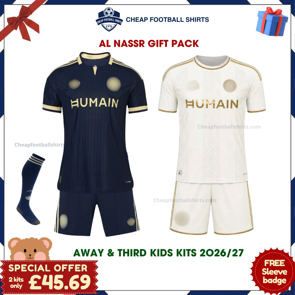 Al Nassr 2026/27 Gift Pack - Away and Third Kids Cheap Football Kits - Overview