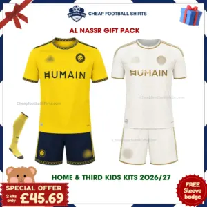 Al Nassr 2026/27 Gift Pack - Home and Third Kids Cheap Football Kits - Overview