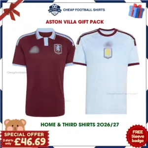 Aston Villa 2026/27 Gift Pack – Home and Third Men Cheap Football Shirts - Overview