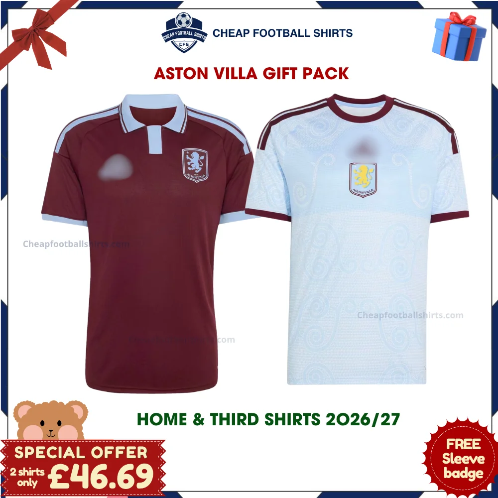 Aston Villa 2026/27 Gift Pack – Home and Third Men Cheap Football Shirts - Overview