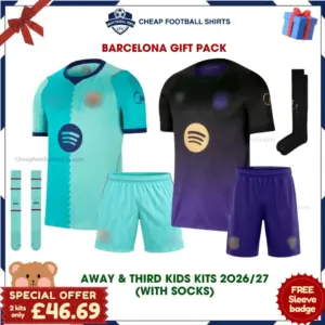 Barcelona 2026/27 Gift Pack - Away and Third Kids Cheap Football Kits - Overview