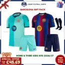 Barcelona 2026/27 Gift Pack - Home and Third Kids Cheap Football Kits - Overview