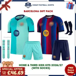 Barcelona 2026/27 Gift Pack - Home and Third Kids Cheap Football Kits - Overview