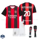 AC Milan Home Kids Cheap Football Kit 2026/27 - HUTCHINSON 20 - Overview