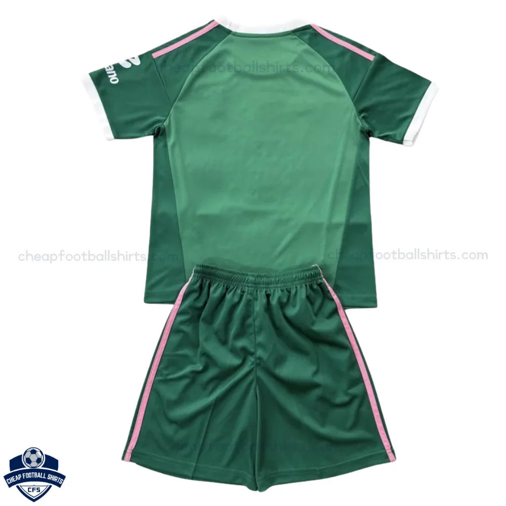 Aston Villa Green Goalkeeper Kids Cheap Football Kit 2026/27 - Back View