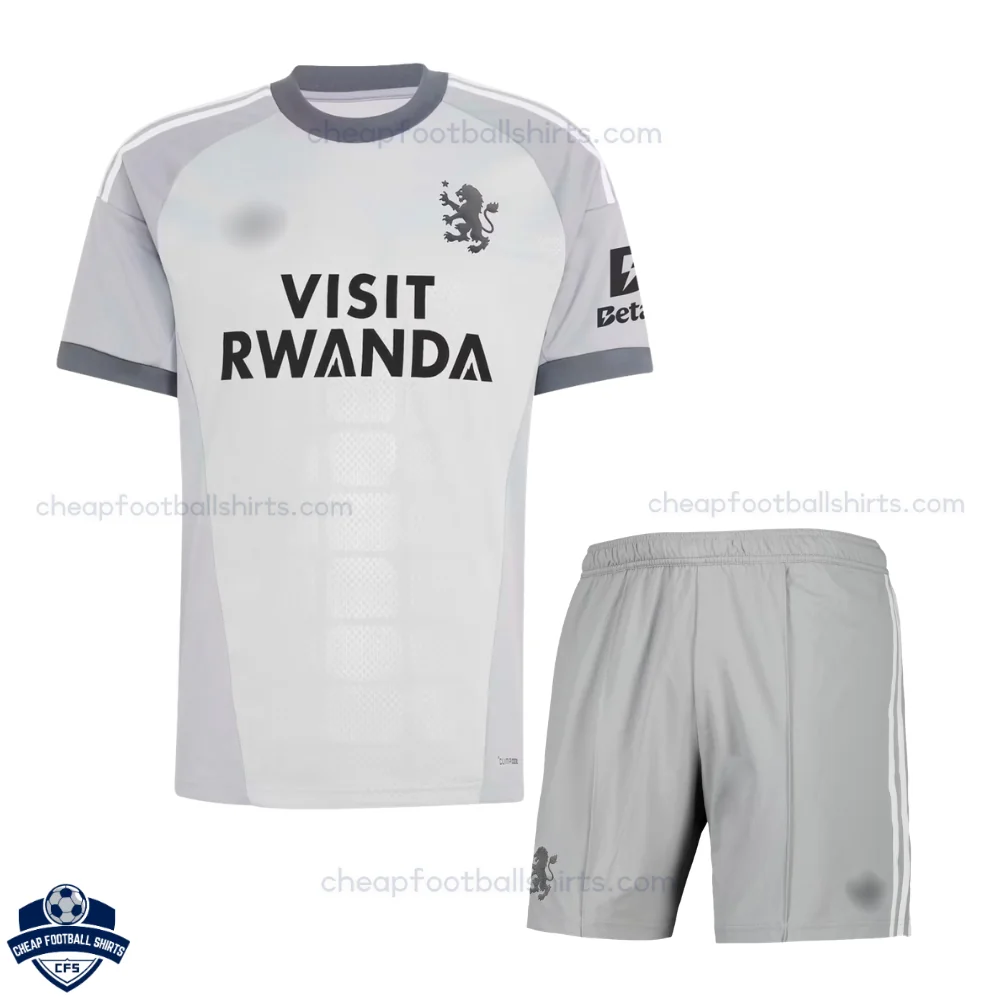 Aston Villa Grey Goalkeeper Adult Cheap Football Kit 2026/27 - Front view