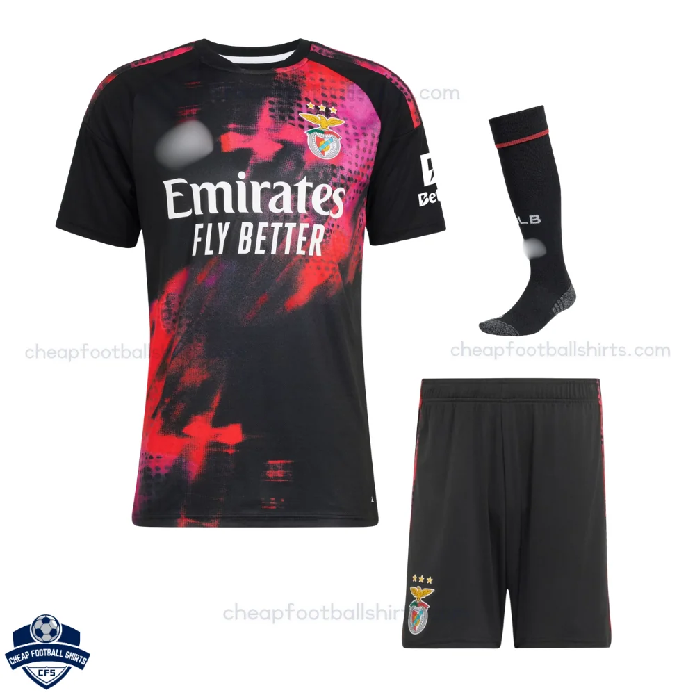 Benfica Third Kids Cheap Football Kit 2026/27 - Back View