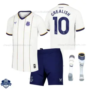 Everton Away Kids Cheap Football Kit 2026/27 - GREALISH 10 - Overview