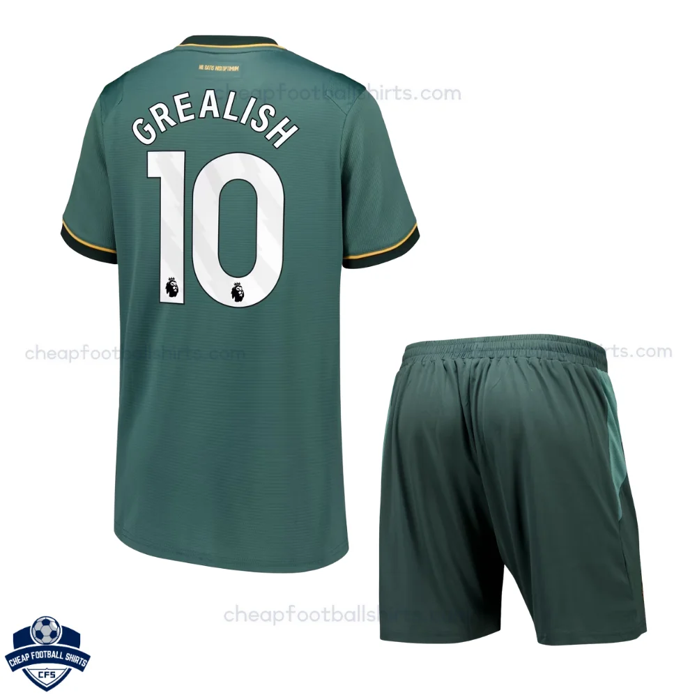 Everton Third Kids Cheap Football Kit 2026/27 - GREALISH 10 - Back View