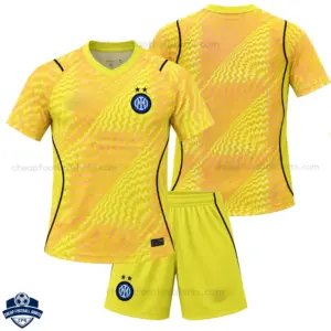 Inter Milan Yellow Goalkeeper Kids Cheap Football Kit 2026/27 - Overview