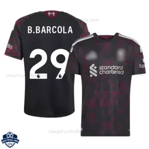 Liverpool Third Men Cheap Football Shirt 2026/27 - B.BARCOLA 29 - Overview