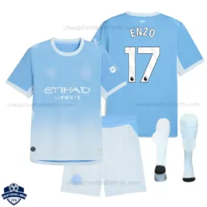 Manchester City Home Kids Cheap Football Kit 2026/27 - ENZO 17 - Overview