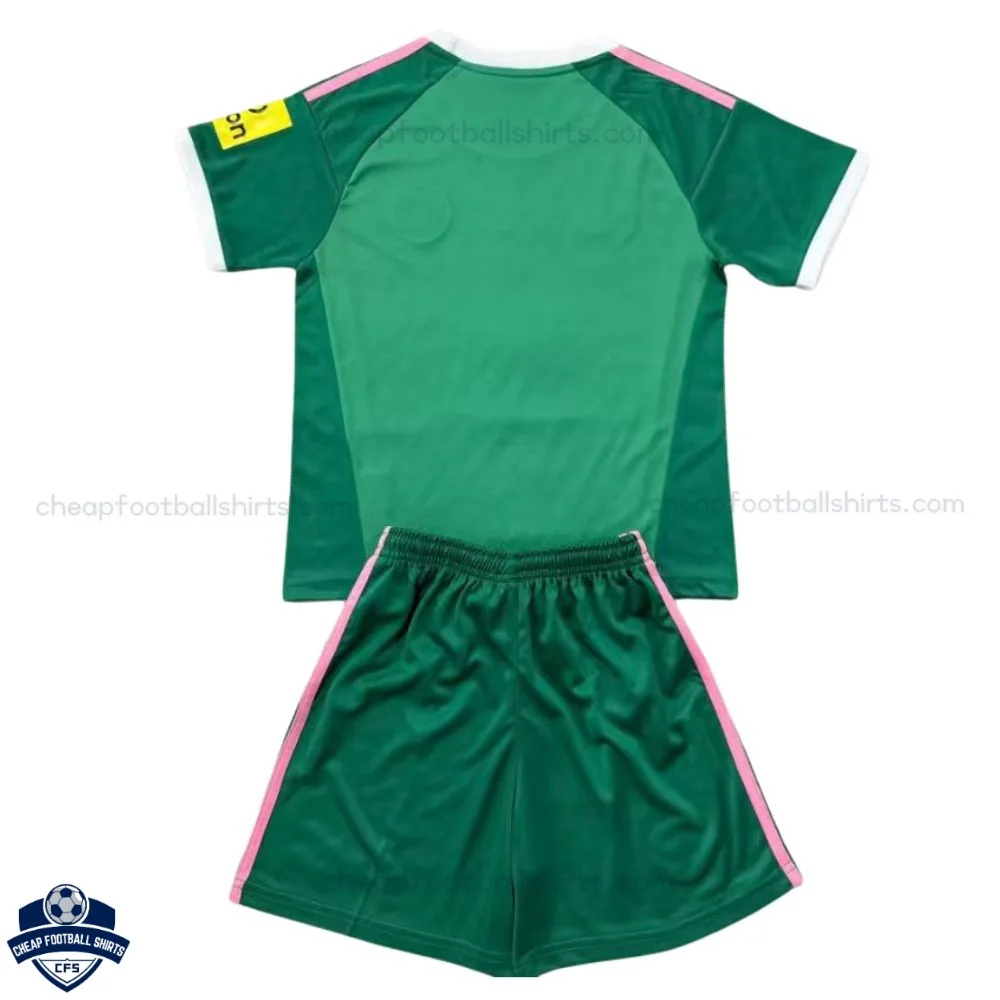 Newcastle United Green Goalkeeper Kids Cheap Football Kit 2026/27 - Back View