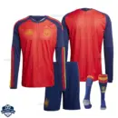 Spain World Cup 2026 Home Kids Cheap Football Kit Long Sleeve - Overview