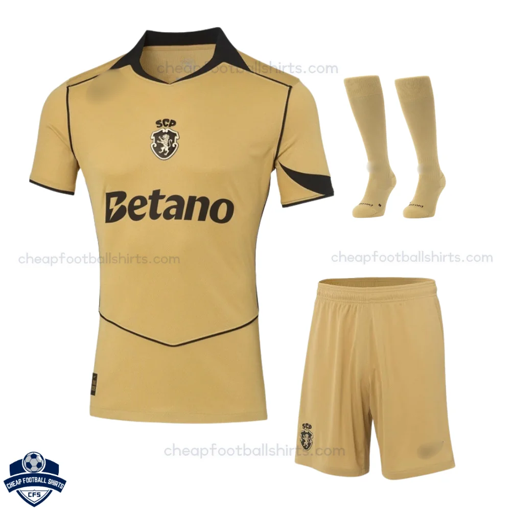 Sporting CP Away Kids Cheap Football Kit 2026/27 - Front View