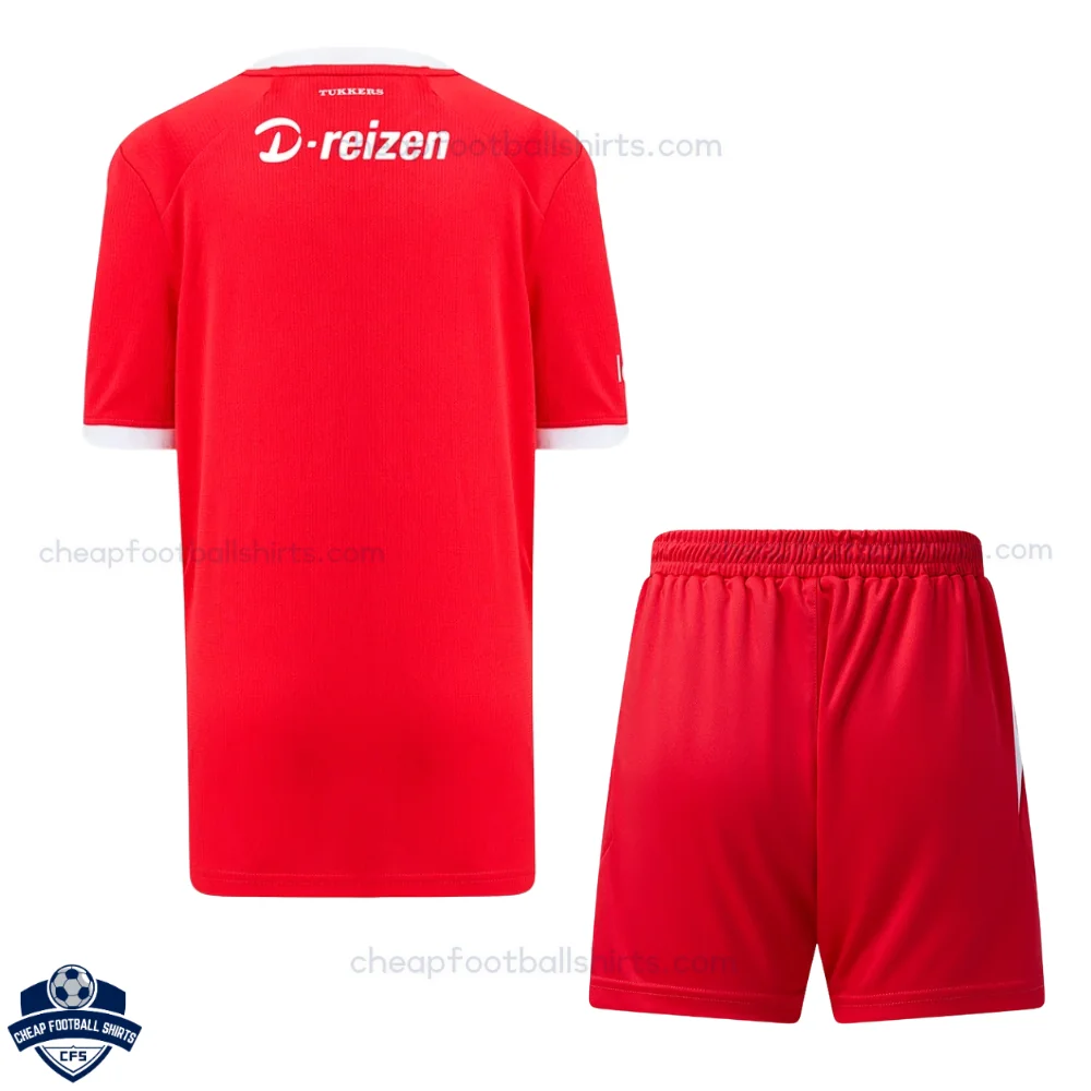 Twente Home Kids Cheap Football Kit 2026/27 - Back View