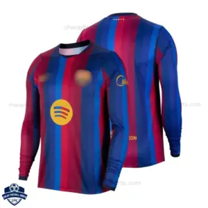Barcelona Home Men Cheap Football Shirt 2026/27 Long Sleeve