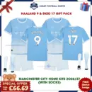 Manchester City 202627 Gift Pack - Home Kids - HAALAND 9 and ENZO 17
