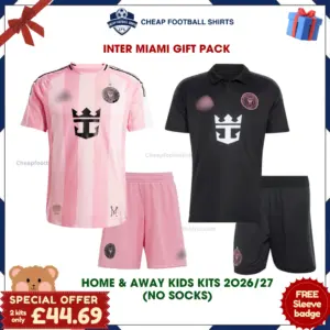 Inter Miami 2026/27 Gift Pack - Home and Away Kids Cheap Football Kits (No Socks) - Overview