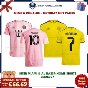 Inter Miami and Al Nassr 2026/27 Gift Pack – Home Men Cheap Football Shirts - MESSI 10 and RONALDO 7 - Overview