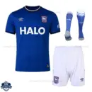Ipswich Town Home Kids Cheap Football Kit 2026/27 - Front View with socks