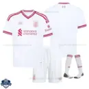 Liverpool Away Kids Cheap Football Kit 2026/27 - Overview with socks