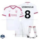 Liverpool Away Kids Cheap Football Kit 2026/27 - SZOBOSZLAI 8 - Overview with socks