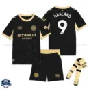 Manchester City Away Kids Cheap Football Kit 2026/27 - HAALAND 9 - Overview with socks