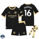 Manchester City Away Kids Cheap Football Kit 2026/27 - RODRIGO 16 - Overview with socks