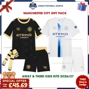Manchester City 2026/27 Gift Pack - Away and Third Kids Cheap Football Kits - Overview